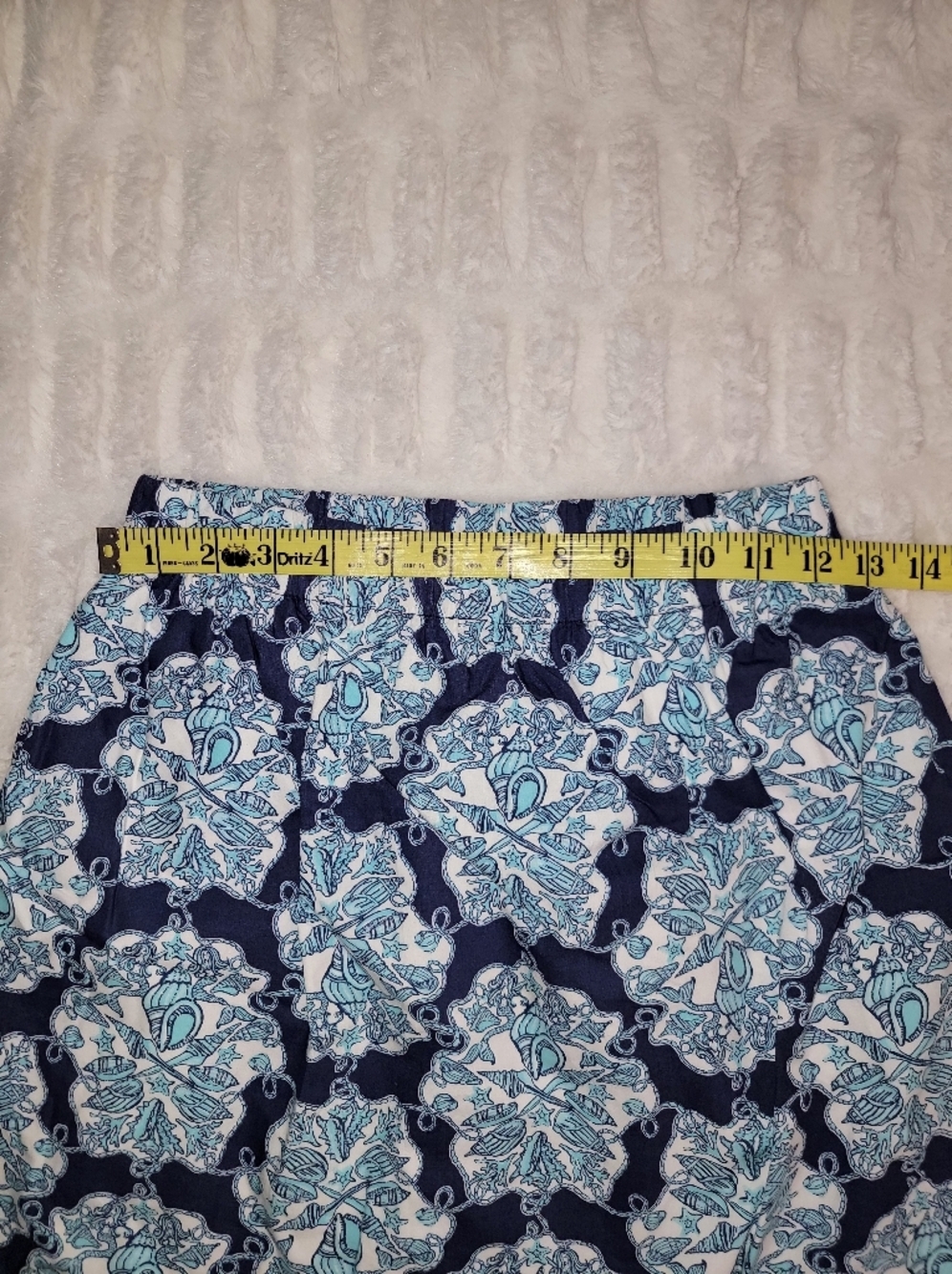 Lilly Pulitzer Sea Shell Print Pull On Skirt With Pockets - Picture 8 of 9